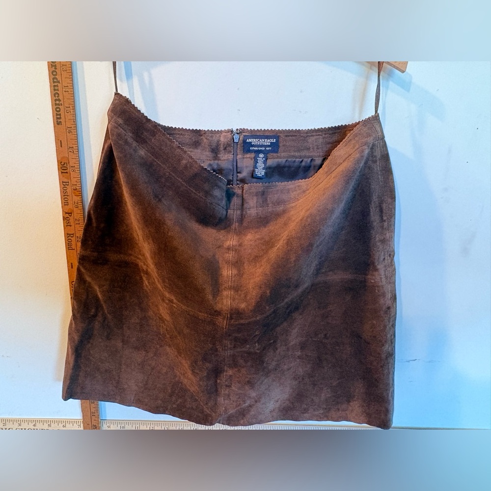 Women’s Brown Suede Mini Skirt American Eagle Outfitters
